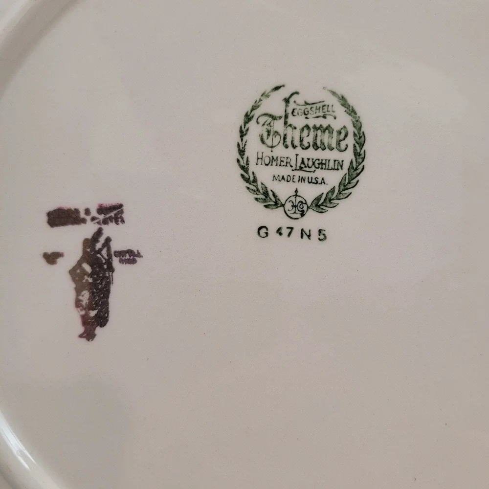 Homer Laughlin Christ Church Philadelphia Plate Eggshell Theme Vintage 1947 10